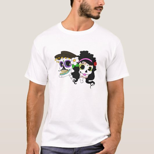 Festive Day of the Dead Art T-shirt (Voorkant)