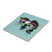 Festive Day of the Dead Art Tegeltje (Zijkant)