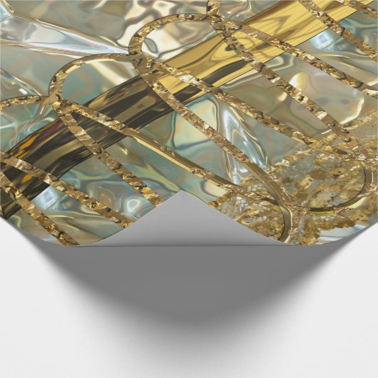 Festive Dazzle Romantic    ChicElegant  Cadeaupapier (Hoek)