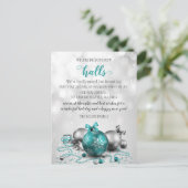 Festive Decing the New Halls Moving Announge Briefkaart (Staand voorkant)