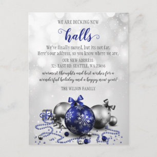 Festive Decing the New Halls Moving Announge Briefkaart