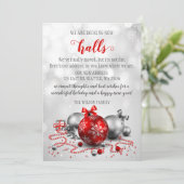 Festive Decing the New Halls Moving Feestdagenkaart (Staand voorkant)