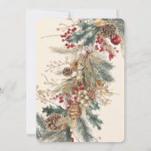 Festive Deck the Halls Tree Trimming Party Kaart (Achterkant)