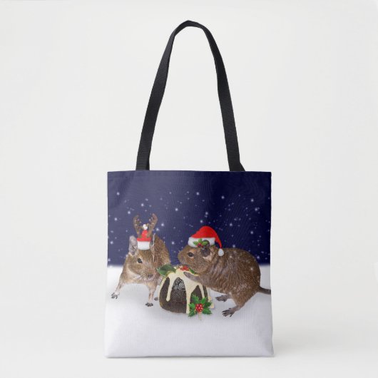 Festive Degus All Over Print Bag Tote Bag (Voorkant)