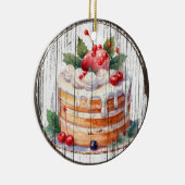 Festive Delight - Waterverf Cake Ornament (Rechts)
