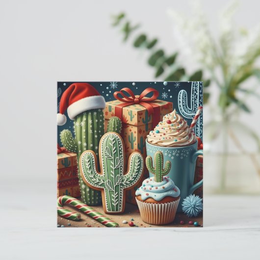 Festive Desert Christmas Scene (Staand voorkant)