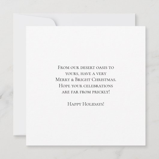 Festive Desert Christmas Scene (Achterkant)