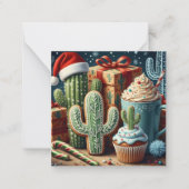 Festive Desert Christmas Scene Notitiekaartje (Voorkant)