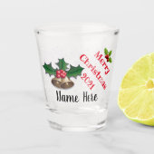 Festive Design Persoonlijk kerstgeblazen glas (Voorkant)