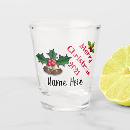 Festive Design Persoonlijk kerstgeblazen glas (Voorkant)