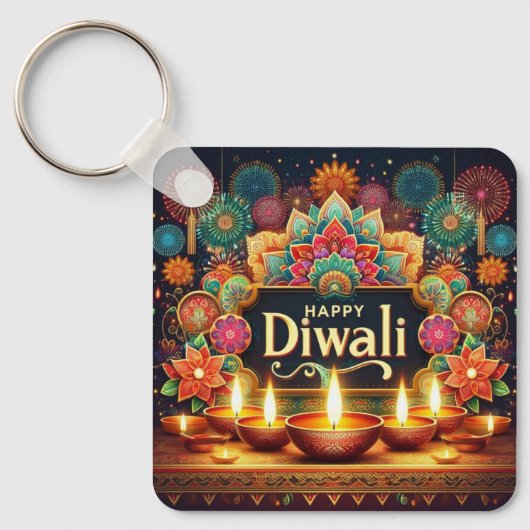 Festive Diwali Sleutelhanger (Voorkant)