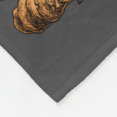 Festive Doberman With Santa Hat Snowy Winter Chris Fleece Deken (Hoek)