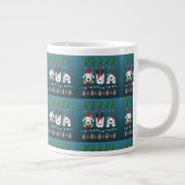 Festive dogs Christmas pattern - cute hoiiday dogs Grote Koffiekop (Rechts)