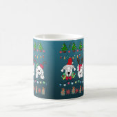 Festive dogs Christmas pattern - cute hoiiday dogs Koffiemok (Center)