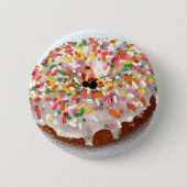 Festive Donut Ronde Button 5,7 Cm (Voorkant)