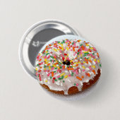 Festive Donut Ronde Button 5,7 Cm (Voorkant /achterkant)