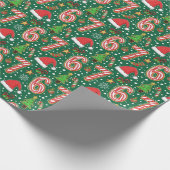 Festive Doodle 6-7 Meme Christmas Cadeaupapier (Hoek)
