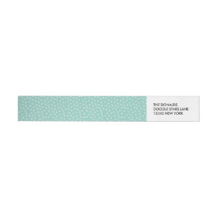 Festive Doodle star op mint backgorund custom