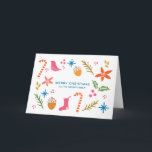Festive Doodles Merry KerstWenskaart Feestdagen Kaart<br><div class="desc">Een feestkaartje met feestelijke doodles.</div>