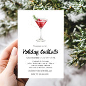 Festive Drinks Celebration, Winter Holiday Kaart