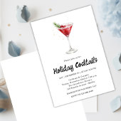 Festive Drinks Celebration, Winter Holiday Kaart