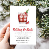 Festive Drinks Celebration, Winter Holiday Kaart