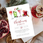 Festive Drinks Christmas Party Kaart