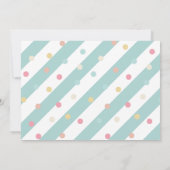 Festive Drive by Baby shower Parade Invitation Kaart (Achterkant)