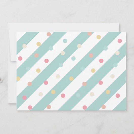 Festive Drive by Baby shower Parade Invitation Kaart (Achterkant)