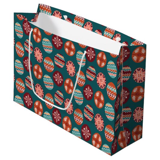 Festive Easter Large Gift Bag Groot Cadeauzakje (Voorkant Gekanteld)