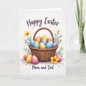Festive Easter Wishes Card Kaart (Voorkant)