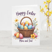 Festive Easter Wishes Card Kaart (Gele Bloem)