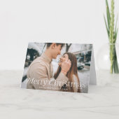 Festive Elegance Merry-kerstfoto Feestdagen Kaart (Voorkant)
