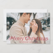 Festive Elegance Merry-kerstfoto Feestdagenkaart (Voorkant)
