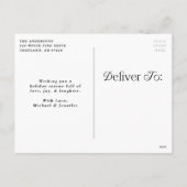 Festive Elegance Merry-kerstfoto Feestdagenkaart (Achterkant)