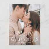 Festive Elegance Merry-kerstfoto Feestdagenkaart (Voorkant)