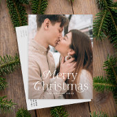 Festive Elegance Merry-kerstfoto Feestdagenkaart