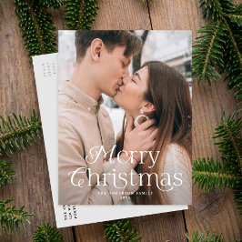 Festive Elegance Merry-kerstfoto Feestdagenkaart