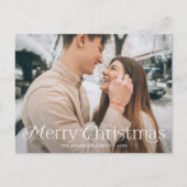 Festive Elegance Merry-kerstfoto Feestdagenkaart (Voorkant)