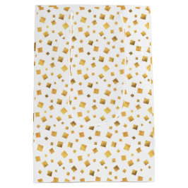 Festive Elegant Gold Confetti Gift Medium Cadeauzakje