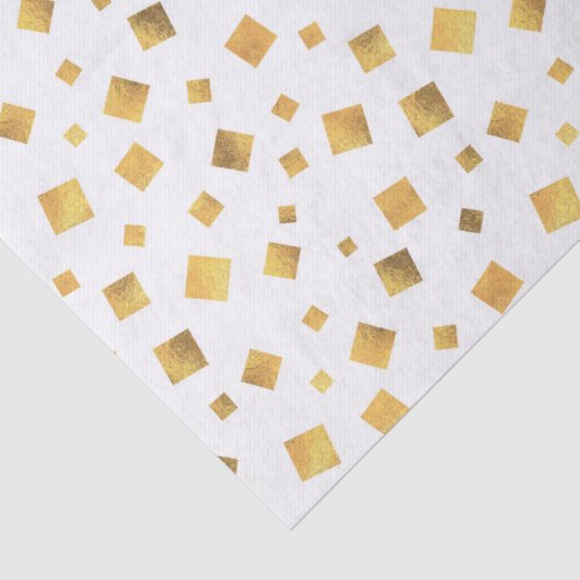 Festive Elegant Gold Confetti Gift Tissuepapier (Detail)