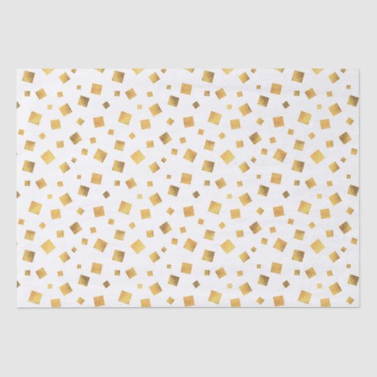 Festive Elegant Gold Confetti Gift Tissuepapier (Voorkant)