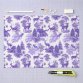 Festive Elegant  Periwinkle Blue Deer Bossen Tissuepapier (Craft)