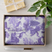 Festive Elegant  Periwinkle Blue Deer Bossen Tissuepapier (Geschenk)