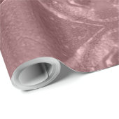 Festive Elegant Script Brown Red Copper Kerstmis Cadeaupapier (Rol Hoek)