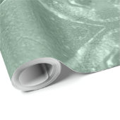 Festive Elegant Script Mint Green Merry kerst Cadeaupapier (Rol Hoek)