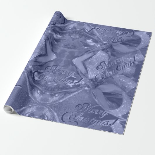 Festive Elegant Script Roze Kerstaire Wrappi Cadeaupapier (Uitgerold)