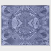 Festive Elegant Script Roze Kerstaire Wrappi Cadeaupapier (Vlak)