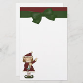 Festive Elf Holiday Stationery Briefpapier (Voorkant / Achterkant)