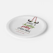 Festive Elf Holly Jolly Kerstmis op persoonlijke t Papieren Bordje (Gekanteld)